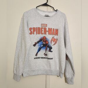 Marvel Spider-Man Gray Sweater